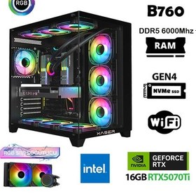 Resim Xaser Velox X370 i7 14700F 32 GB 1 TB SSD 16 GB RTX5070Tİ Free Dos Masaüstü Oyuncu Bilgisayar 