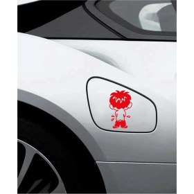 Resim Aydın Garage Çiş Yapan Çocuk Depo Kapağı Araba, Motorsiklet, Kask, Laptop, Cam Sticker 12X7 cm 