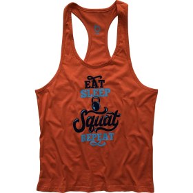 Resim Bluu Fitness Gym Tank Top Sporcu Atleti Squatrep Turuncu 
