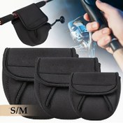 Resim 1 Paket Siyah Döner Makara Saklama Çantası - Güvenli Fermuar Kapatmalı Dayanıklı Balıkçılık Makarası Koruyucu, Spincast Makaraları için Ergonomik Tasarım - Balıkçılık ve Avcılık Aksesuarları için İdeal, Açık Hava Balıkçılığı Aksesuarı | Güvenli Fermuarlı Çanta | Dolgulu Bölümler, Balıkçılık Ekipmanları 
