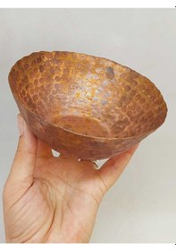 Resim Dekoratif Otantik El Yapımı Bakır Kase Orta Boy 