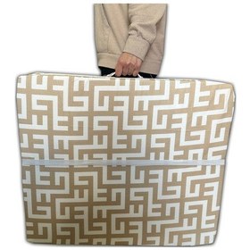 Resim Katlanır 70x180x6 CM Labirent Sünger Tek Kişilik Yer Yatağı Krem 