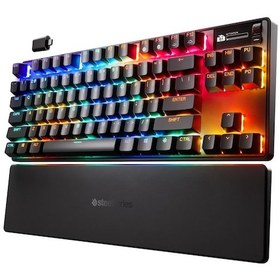 Resim SteelSeries Apex Pro TKL Wireless Gen 3 OmniPoint 3.0 HiperManyetik Switch RGB Mekanik Kablosuz Oyuncu Klavyesi (UK) 
