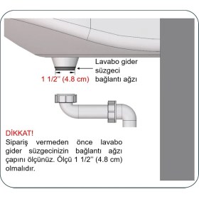 Resim Dallmer Yer Kazandıran Lavabo Sifonu Evye Sifonu, 1 1/2'' Bağlantı Ağızlı, Süzgeçsiz 50LIK Çıkış Lavabo Dolabında ve Çekmecesinde Lavabo ve Evye Altında Duvara Bitişik Montajlı Koku Önleyici S Sistemi 