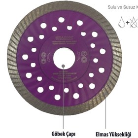 Resim Eratool ELMAS TESTERE GRANİT KURU KESİM 180 GK ERA50267 ERATOOL 