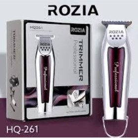 Resim ROZIA Hq261 Profosyonel Saç Sakal Kesme Tıraş Makinesi Trımmer T Bıçak Sakal Ense Çizim Hq261 Tıraş 