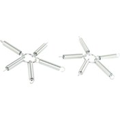 Resim Geeksen 2'li Set Paslanmaz Çelik Kar Küreme Makinesi Zincir Gergisi, 23 Cm Yüksek Hassasiyetli 