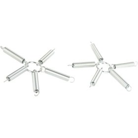 Resim Geeksen 2'li Set Paslanmaz Çelik Kar Küreme Makinesi Zincir Gergisi, 23 Cm Yüksek Hassasiyetli 