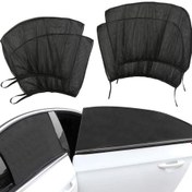 Resim Araba Güneşlik ve Sivrisinek Ağı Seti, Polyester Koruyucu Gölgelik Kumaşı, Kurulum Gerektirmez, Ön ve Arka Camlar İçin Uygun, Araç ve Kamp Kullanımı İçin İdeal, Satın Almadan Önce Boyutları Kontrol Ediniz 