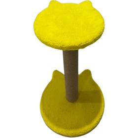 Resim PETiTOYS Kulaklı Oturaklı 54 Cm Kedi Tırmalama Tahtası 