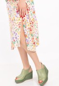 Resim Elile Shoes Hakiki Deri Topuklu Kadın Sandalet 33-34-35-41-42-43-44 Numara 