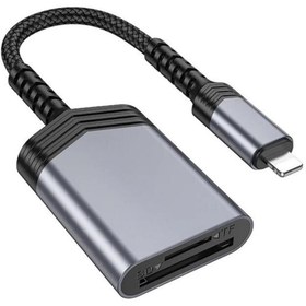 Resim Polham Süper Hızlı İPhone Lightning Micro SD/SD Hafıza Kart Okuyucu Adaptörü, Dosya, Fotoğraf Aktarı 