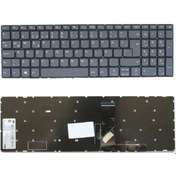 Resim Asya.Depo Lenovo Uyumlu Ideapad 81De00Trtx Klavye Tuş Takımı Füme Tr 