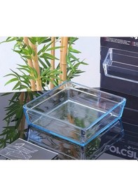 Resim Paşabahçe Kare Lazer Premium Borcam Tepsi 59304 Şeffaf 