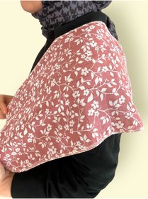 Resim runbaby Tek Kat Müslin Omuz Bezi 25x50cm - Pembe Çiçek 