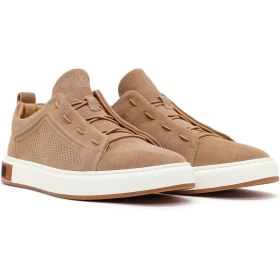 Resim Derimod Erkek Bej Bağcıklı Süet Deri Sneaker 26SFD698110 