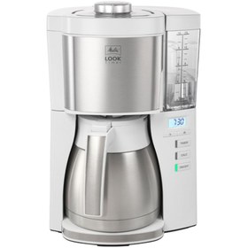Resim melitta Look V Therm Tımer (termoslu & Zaman Ayarlı) Filtre Kahve Makinesi Beyaz 