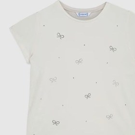 Resim Mayoral Kız Çocuk T-shirt 854 Krem 