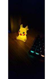 Resim SAHAA pokemon pilli pikachu masa lambası 