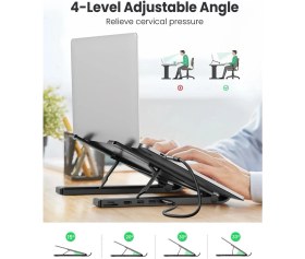 Resim Ugreen Type-C USB 3.0 HDMI TF SD Dönüştürücülü Notebook Standı 