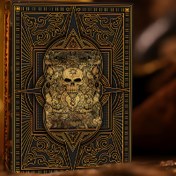Resim STRUBLFE Vintage Korsan Temalı Poker Kartları - Zarif Çift Taraflı Kaymaz Kabartma, Dört Katmanlı Döküm, Aile Toplantıları & Parti Oyunları için Mükemmel, Şık Kafatası & Geometrik Tasarım, Altın Vurgular, Aile Oyun Gecesi|Geometrik Kart Desenleri|Lüks Kart Dokusu, STRUBLFE 