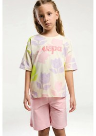 Resim U.S. Polo Assn. Kız Garson Bermuda Takım - Limon Limon 