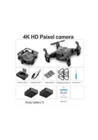 Resim 4k Kamera & 2 Bataryalı Mini Drone Süper Akıcı Görüntü, Uzatılmış Uçuş Süresi Kompakt & Yüksek Performans 