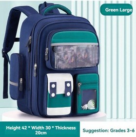 Resim Xindoker 2024 Yeşil Büyük Boy 3-6 Yaş Kız Çocuk Okul Çantası - Hafif, Dayanıklı, Fazla Kapasiteli, 3 Kart Ve Takı İle Outdoor Etkinliklere Uygun 