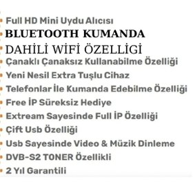 Resim ELECTROHOME RİOSAT ÇANAKSIZ-ÇANAKLI FREE İP VE WİFİ ANTEN DAHİL FULL HD UYDU ALICISI 