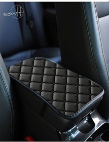 Resim Kapitone Deri Siyah Dikişli Universal Kolçak Kılıfı 