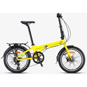 Resim Kron Fd 3000 Katlanır Bisiklet 20 Jant 8 Vites Hidrolik Disk Fren Sarı 