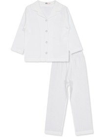 Resim Civil Girls Düz 2-5 Yaş Pijama Takımı - Ekru - Ekru / 4-5 Yaş 