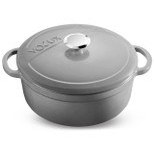 Resim Kitchenware Gracieuse Gri Derin Döküm Tencere 28 Cm Voeux
