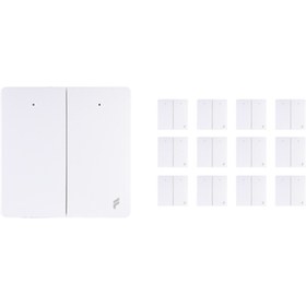 Resim Fonri Akıllı İkili Duvar Anahtarı - Kablosuz ve Kendinden Enerjili 12'li 