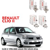 Resim CLİO 2 2004 MODEL ÖN UZUN-KISA 4 LÜ FAR AMPÜLÜ TAKIMI BOSCH 