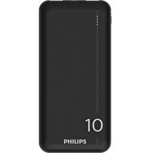 Resim Philips DLP1810CB 10.000 mAh 2xUSB-A 2.1A USB-C Çıkış Taşınabilir Şarj Cihazı Siyah 