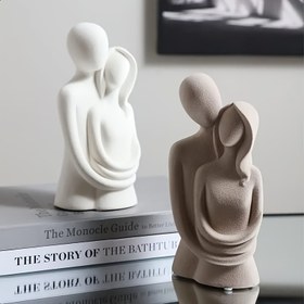 Resim Resin Casting Molds LEQU 1 adet 3D Çift Sarılma Silikon Kalıp - Plaster Beton Soya Balmumu Döküm Mum Kalıbı - DIY Epoksi Reçine ve Plaster El Sanatları Sanat Ev Dekoru, El Yapımı Anıt Hediye 