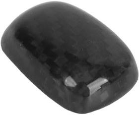 Resim Vites Topuzu Kilit Açma Düğmesi Kapağı, Çizilmeye Dayanıklı Karbon Fiber Vites Topuzu Kilit Açma Düğmesi Kapağı, EX35 EX37 EX25 Için Uyum (3K Dimi) 