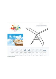 Resim Miras M-260 Hitit Çamaşır Askısı Siyah 