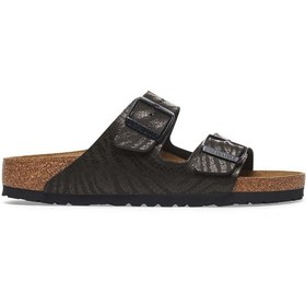Resim Terlik Kadın 1029560 Birkenstock Arızona Bf Anımal Prınt Black Siyah 