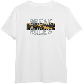 Resim Fyk Kids Erkek Çocuk 3'lü Kamuflaj Desenli Kapri-baskılı Tişört- Kamuflaj Desenli Sweatshirt Alt Üst Takım Sarı 