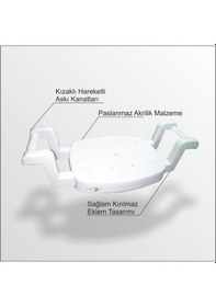 Resim Küvet İçin En Sağlam Kaliteli Paslanmaz Küflenmez Tabure Oturağı 