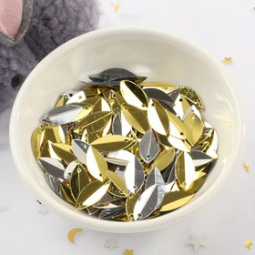 Resim 360 adet 6x14mm Yaprak Şekilli Katlanmış Payet PVC Gevşek Boncuklar Giyim Aksesuarları, Ayakkabılar, Şapkalar, DIY Takı ve Aksesuarlar için 