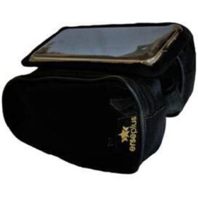 Resim ERSEPLUS Bisiklet Heybe Çantası Kadro Üstü 6 Inç Telefon Hazneli | Hmr Bike | Siyah-siyah 