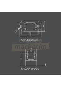 Resim Plastik Yaylı Dorse Kancası Döner Mandal Kilit Kahverengi-10 Adet 