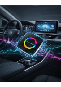 Resim Kablosuz Carplay Android Auto Adaptörü Araç İçi Multimedya Dönüştürücü 