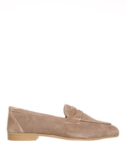 Resim Fabrika Deri Bej Kadın Loafer BURY 