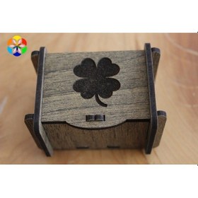 Resim Hediye, Değerli Taş, Pandül & Takı Kutusu Küçük Boy Dört Yapraklı 