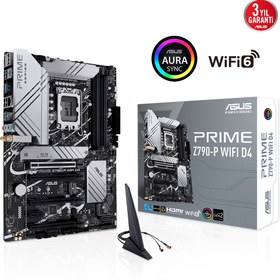 Resim ASUS PRIME Z790-P WIFI D4 Intel Z790 LGA 1700 DDR4 5333MHz ATX Anakart 