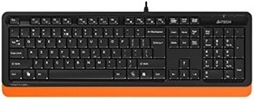 Resim A4Tech FK10 Q USB Türkçe FN-MULTİMEDYA Siyah/Turuncu Klavye 